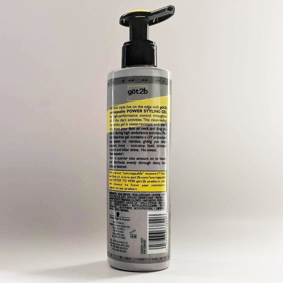 Schwarzkopf Got 2b Unstoppable Power Styling Gel Fierce Style 8.5 oz (240 g) - Picture 2 of 3